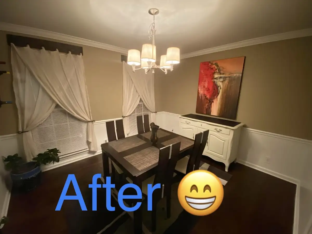 Professional dining room restoration after water damage in Palm Beach