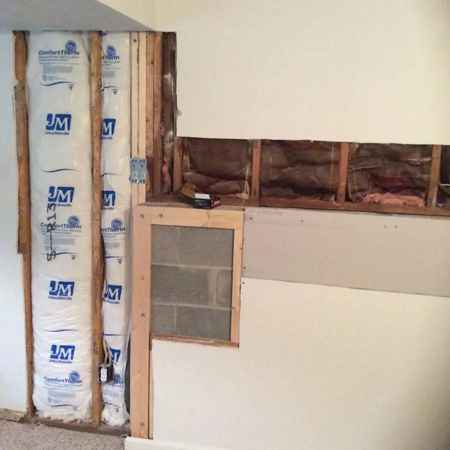 Wall insulation replacement during Structural Drying in Palm Beach